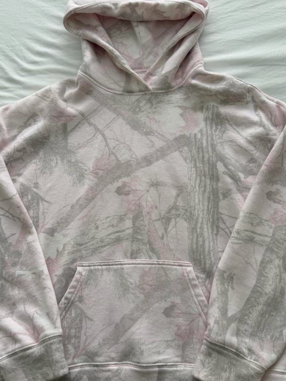 Women’s Light Pink Camouflage Hoodie Sweatshirt